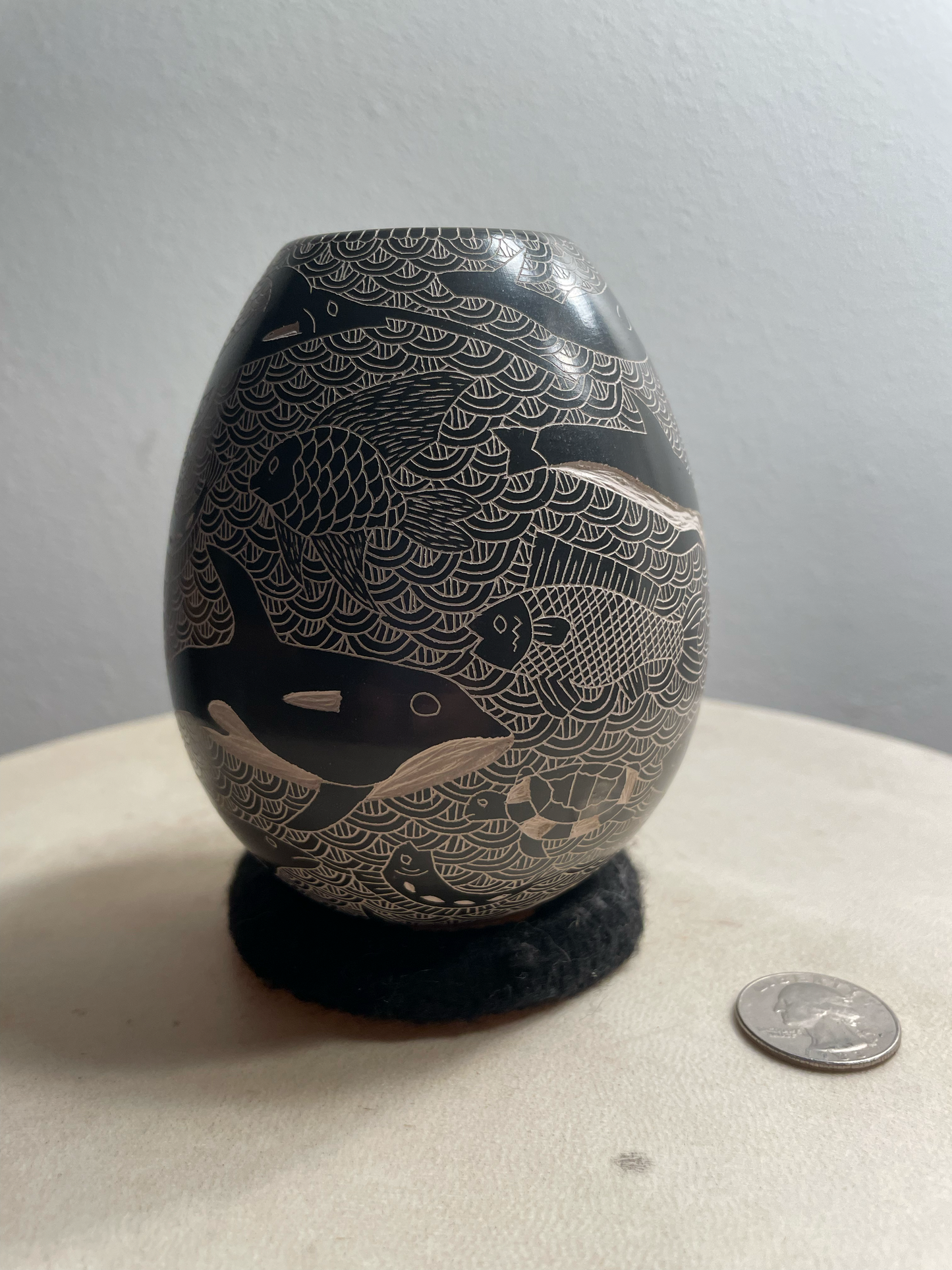Ocean themed Mata Ortiz pot