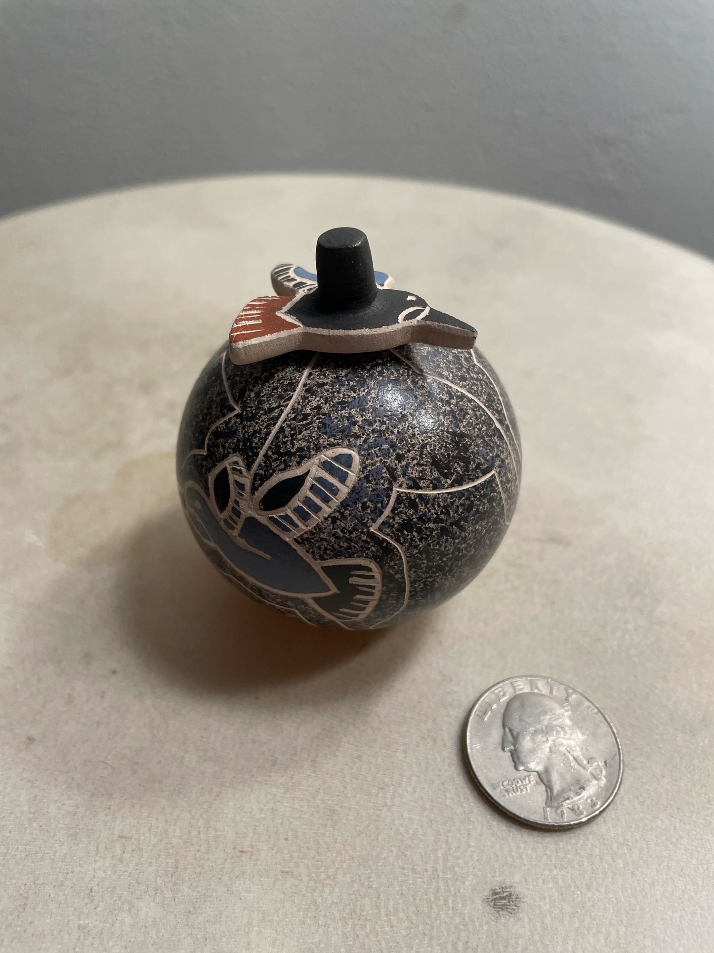 Humming Bird w/ Lid Mata Ortiz