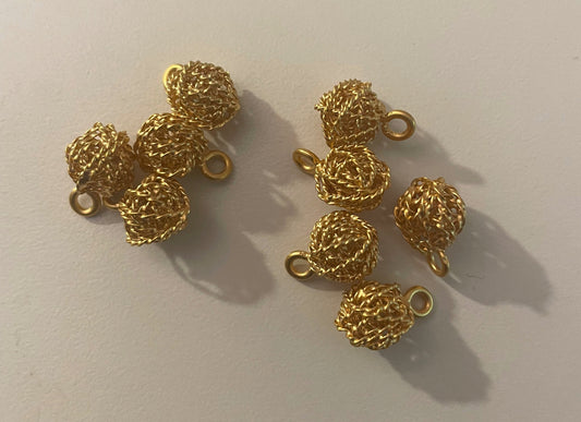 Gold Vermeil Ball of Yarn Charm