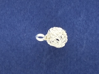 Silver Ball of Yarn Charm