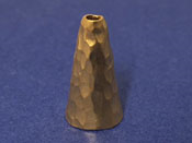 Gold Vermeil Cone, Hammered Hilltribe, Small