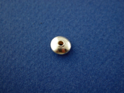 Silver Saucer Bead - High Polished