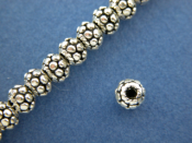 Silver Granulated Berry Bead, Small