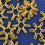 Gold Vermeil Snowflake Bead / Thai Starfsh