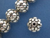 Silver Round Raspberry-shaped  Bead