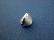 Silver High Polished Three-sided bead, Small